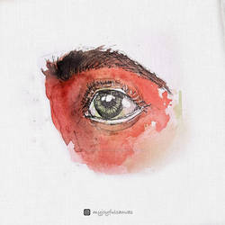 Watercolors | Eye speed painting