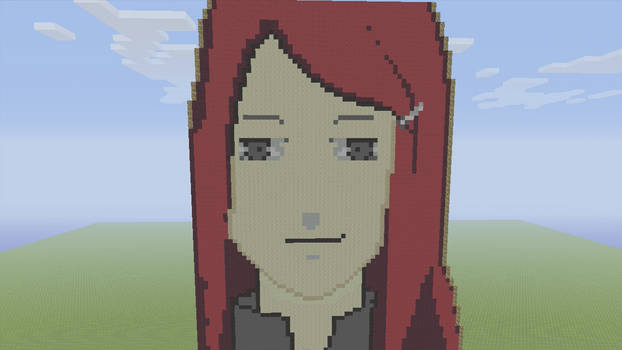 Kushina Uzumaki Minecraft Pixel Art