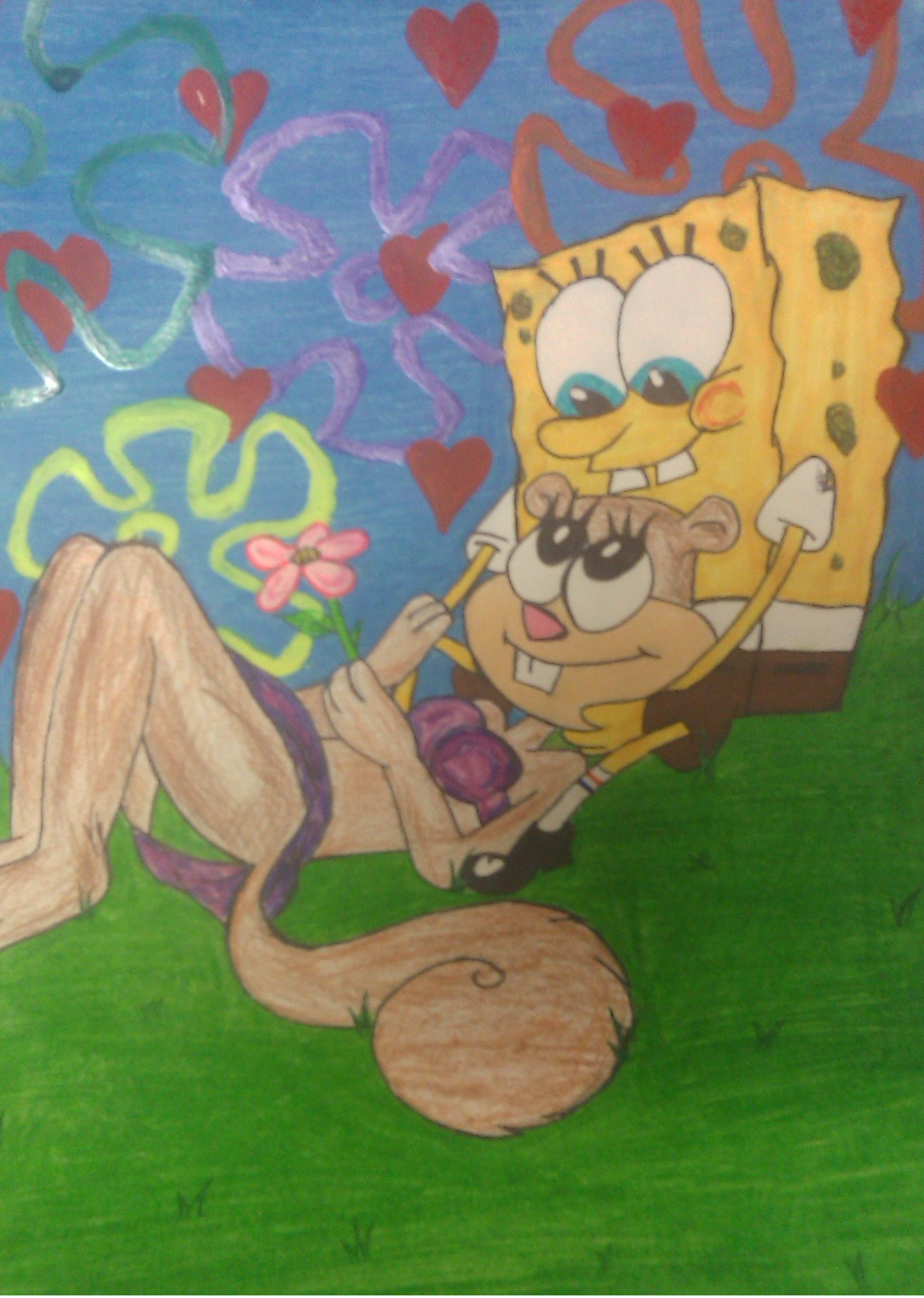 spongebob squarepants and sandy