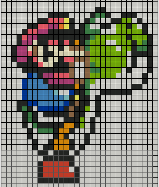 Super Mario Bros Pixel Art Grid Gallery Of Arts And Crafts Super Mario Bros Pixel Art Grid Gallery Of Arts And Crafts