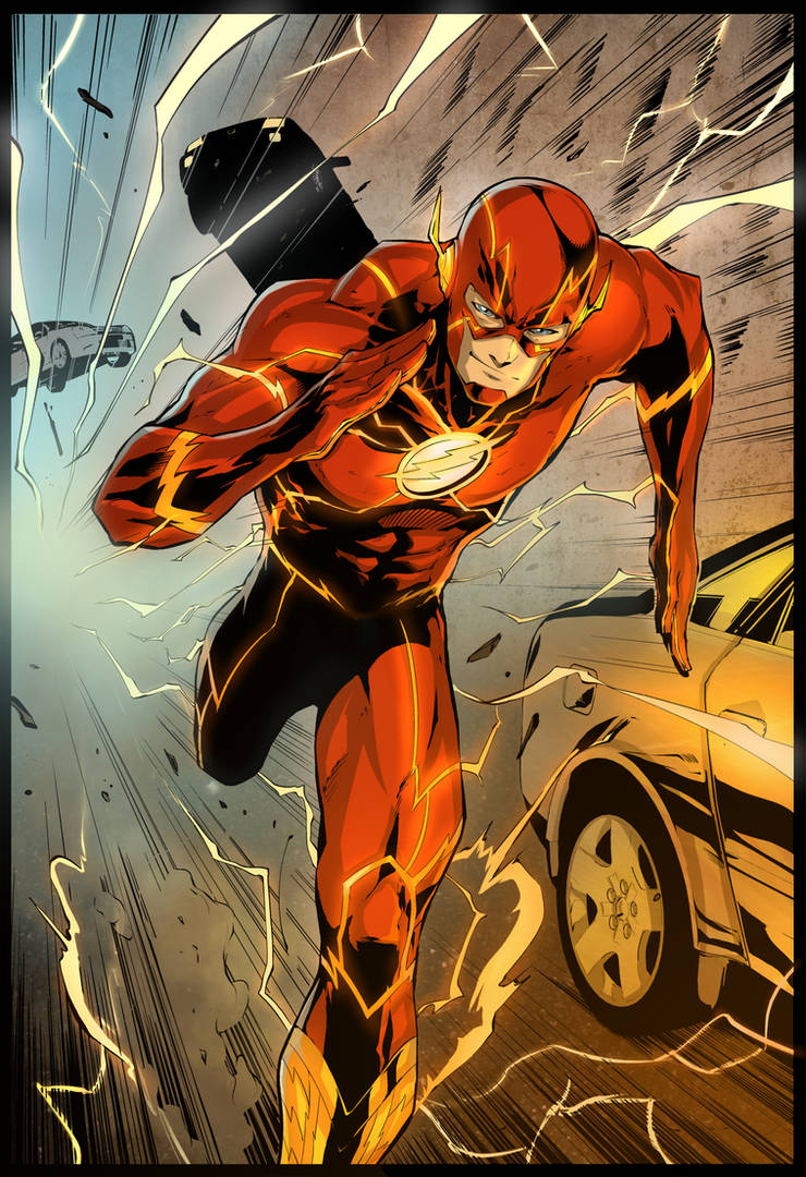 Flash coloured by SandraMJ on DeviantArt