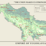 Empire of Yugoslavia Relief Map