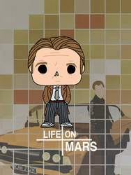 Custom funko pop life on mars DCI Gene Hunt