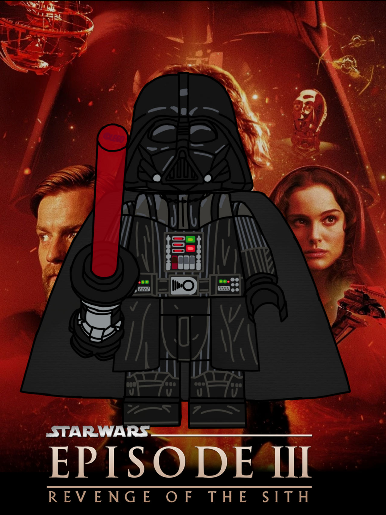 Custom LEGO ROTS Darth Vader by dan2344 on DeviantArt