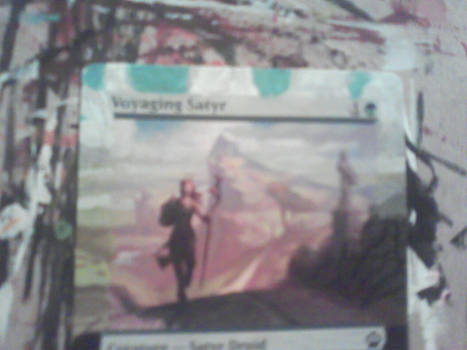 Magic the Gathering Voyaging Satyr Altered Art