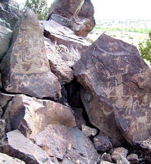 Fell to Earth Petroglyph  UFO