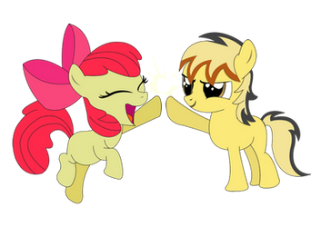 Apple Bloom and Zaps Apple family picture