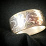 Iridescent Shine Men's Mokume Ring