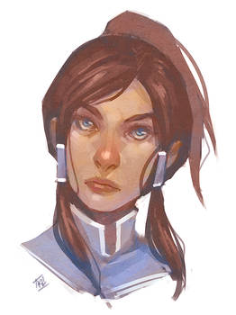 Korra Portrait Speed Paint