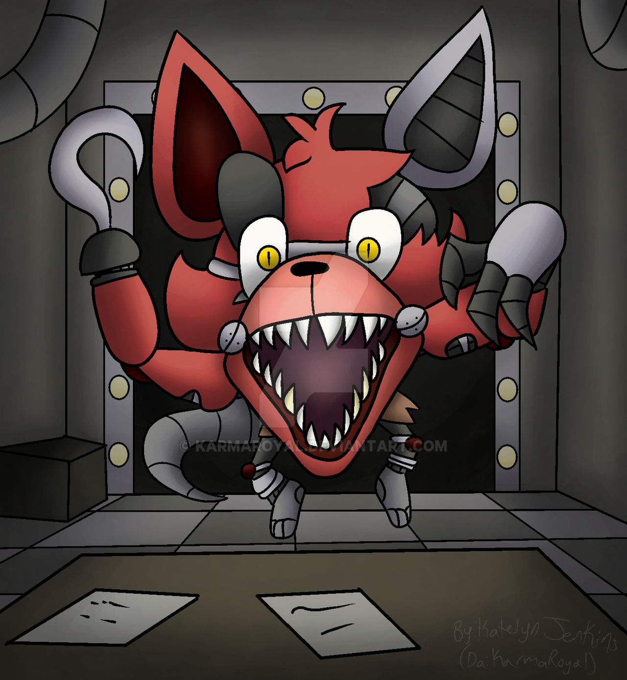 Pixilart - Fnaf 2 Withered Foxy by GarrenM11