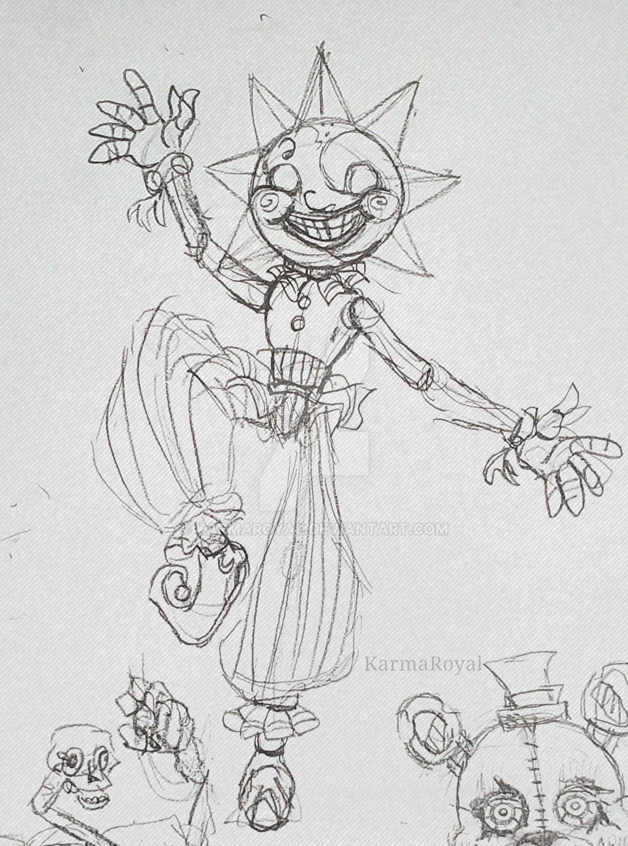 Sundrop Drawing Reference ~(FNAF:SB) Sundrop sketch~ by KarmaRoyal on DeviantArt