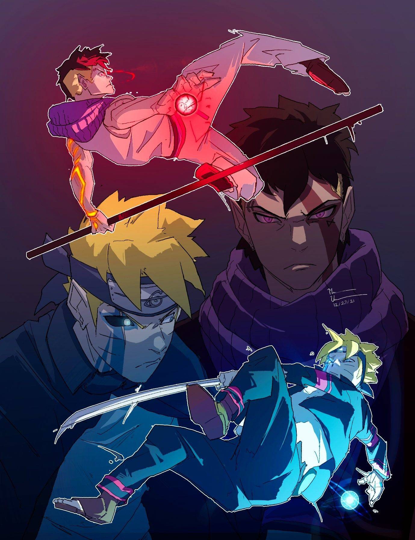 Boruto VS Kawaki - Boruto (2022) 