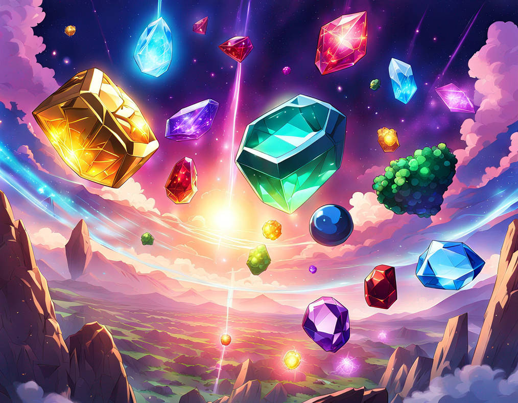 Floating Magic Stone The infinity stones floating in the air by gothicvamper on DeviantArt