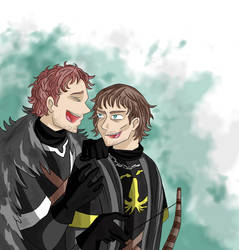 Theon and Robb (Part 1) by Ninfra