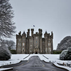 Bangor Castle Ireland snow winter