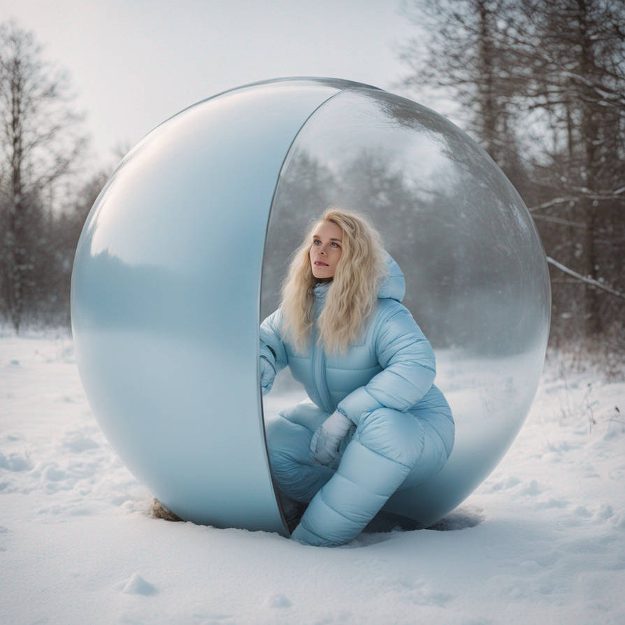 A roly-poly rotund young blond woman, wearing pale by AmongTheFirst on ...