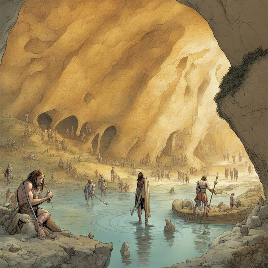 Atlantean visiting Lascaux caves Dordogne 17000 ye