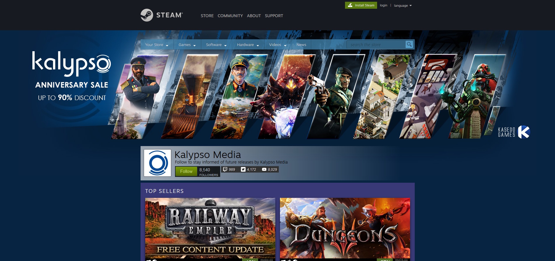 Steam 18 Kalypso Media Anniversary Sale By 6500nya On Deviantart Steam 18 Kalypso Media Anniversary Sale By 6500nya On Deviantart