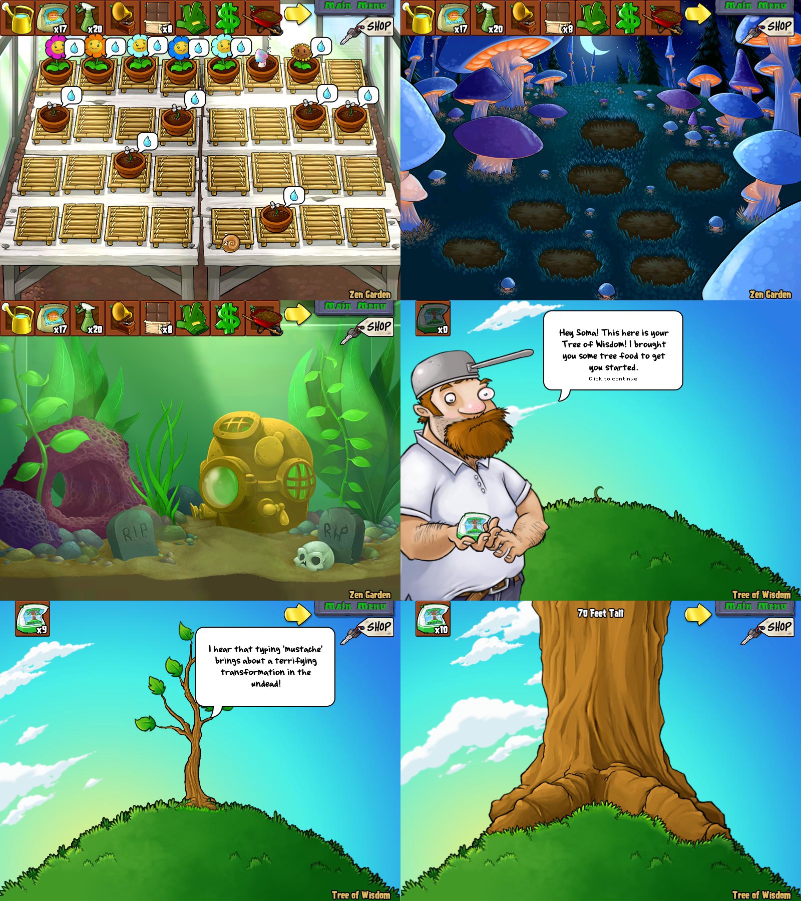 Plants vs. Zombies Tree of Wisdom - Game Yum