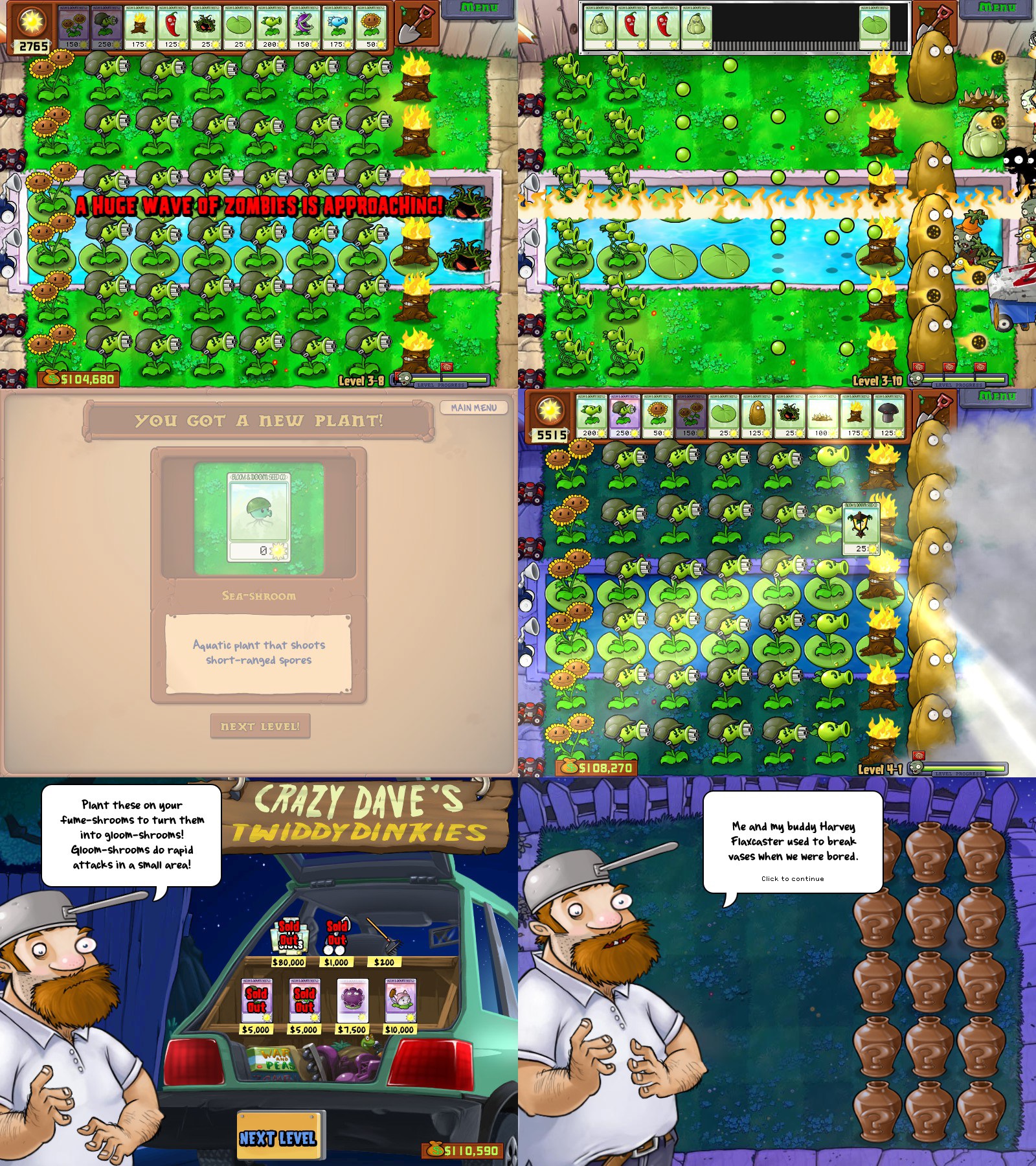 Plants vs. Zombies 1 Gameplay 07 by 6500NYA on DeviantArt