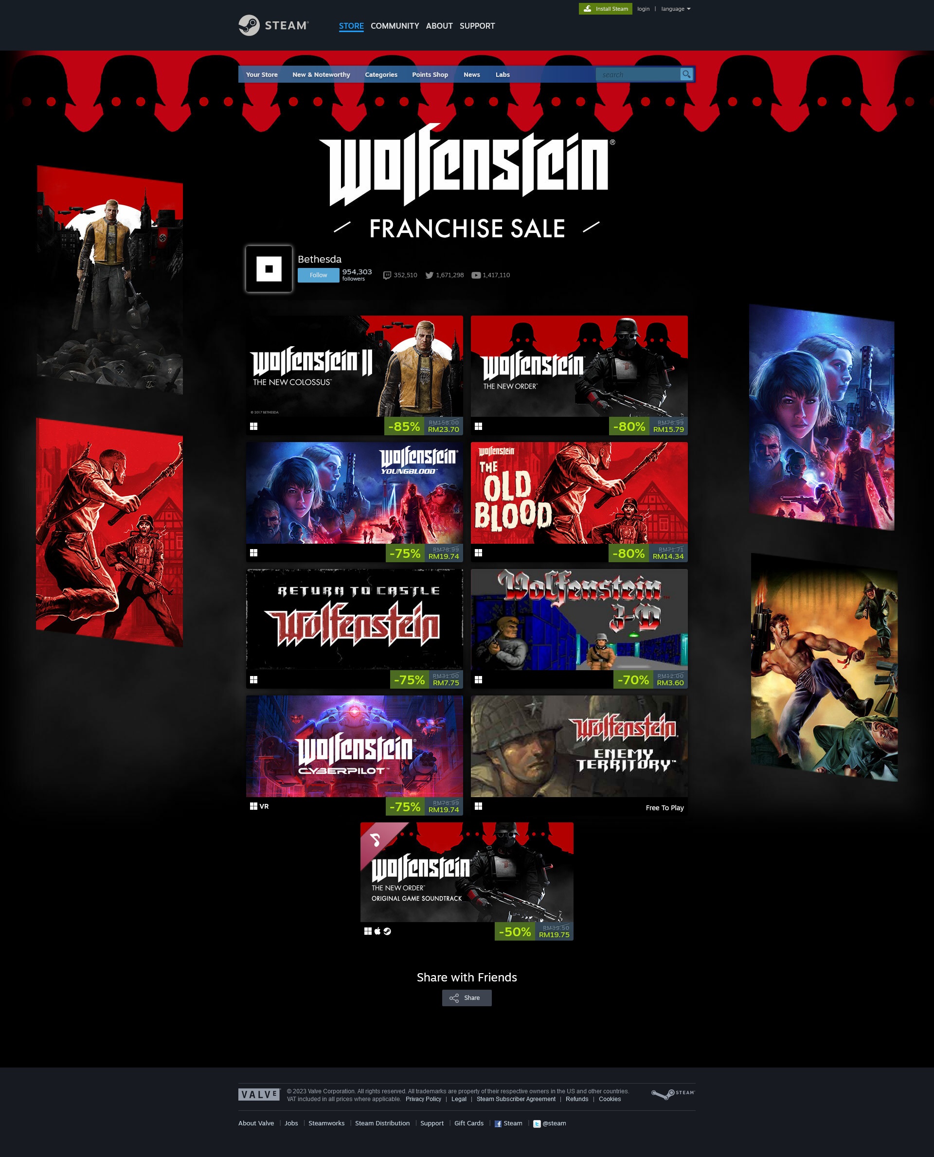 STEAM 2023 Wolfenstein Franchise Sale by 6500NYA on DeviantArt