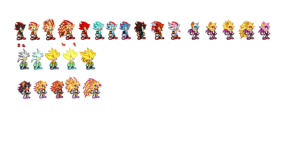 shadow the hedgehog Family sprite sheet by bryanzerou on DeviantArt