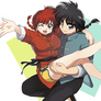 Ranma chan and Ranma saotom