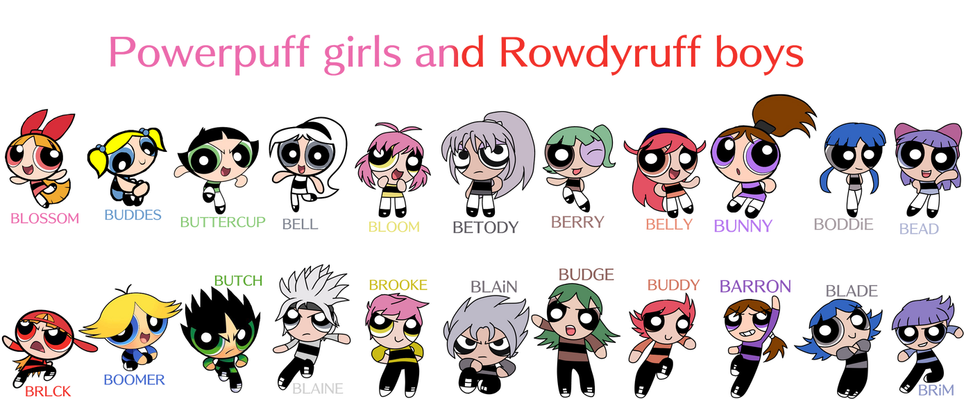 Powerpuff girls and Rowdyruff boys by bryanzerou on DeviantArt