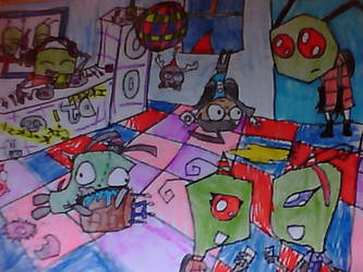 Invader Zim: Crazy Party Scene