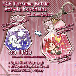 YCH Commission Purfume Bottle Acrylic Keychains