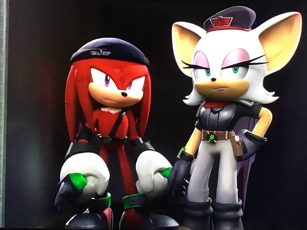 Knuckles And Rouge And Sonic I Swapped Knux And Rouge's Genders By