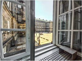 VIEW FROM AMALIENBORG PALACE , COPENHAGEN