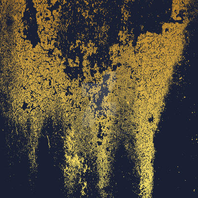 Artful Peeling Paint Profile Skin Blue and Gold