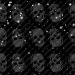 Skulls + Snow Gothic Christmas Horror Rock and Rol by alternative-rox