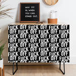 Fuck Off Heavy Metal Punk Rock And Roll Credenza by alternative-rox