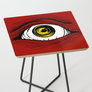 Creepy Eye Scared Eye Giant Eye Red Side Table