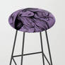 Witch Autumn Leaves Purple Bar Chair Bar Stool