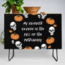 Skulls Pumpkins Fall Patriarchy Cabinet Credenza