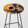 Abstract Skull Pumpkin Bar Chair Bar Stool