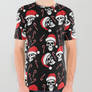 Christmas Skulls and Candy Canes Unisex T-Shirt