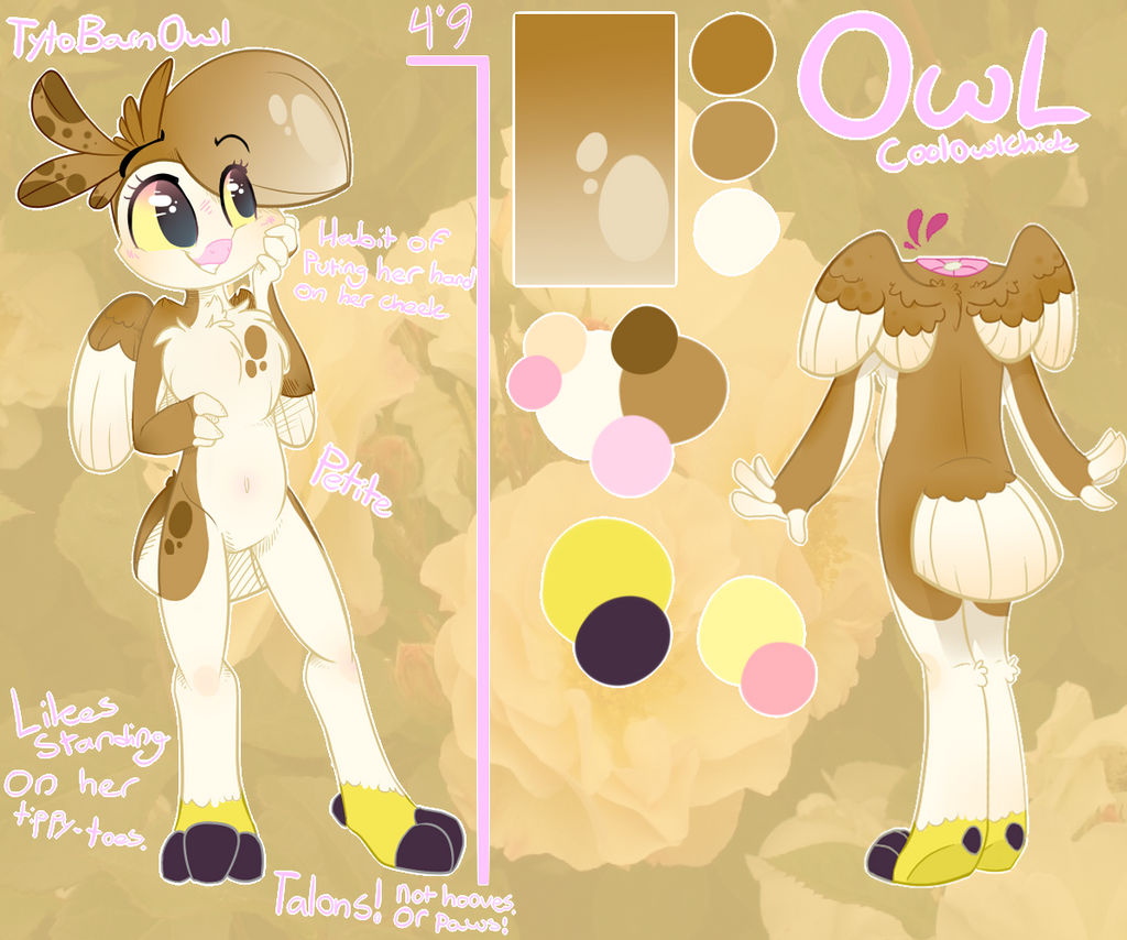 Oc Owl Reference Sheet By Tacotron00 On Deviantart