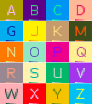 Dithered Alphabet