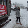 Barefoot in the snow