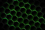 Green Honeycomb Background