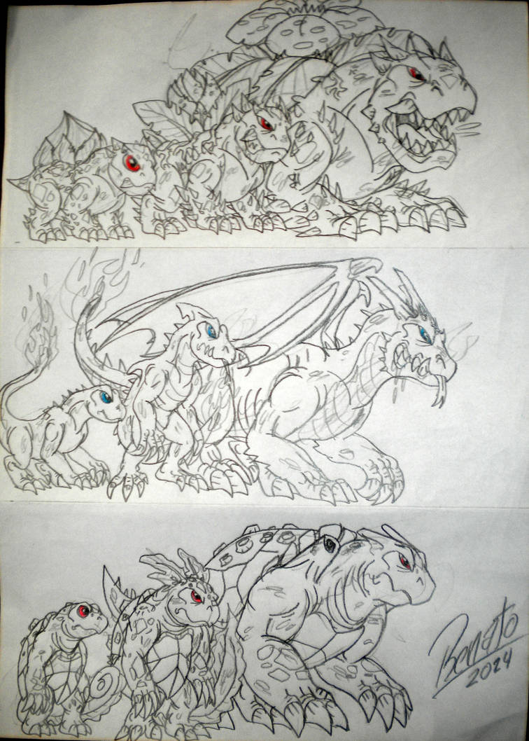 POKEMON - Starters Gen I (Kanto) by DiamondheadMan on DeviantArt