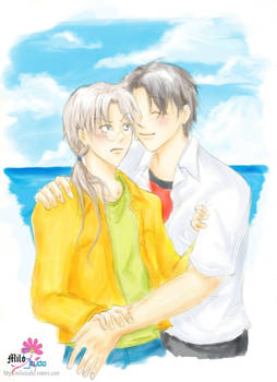 At the beach with Senpai