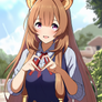 Raphtalia showing Naofumi how much she loves him.
