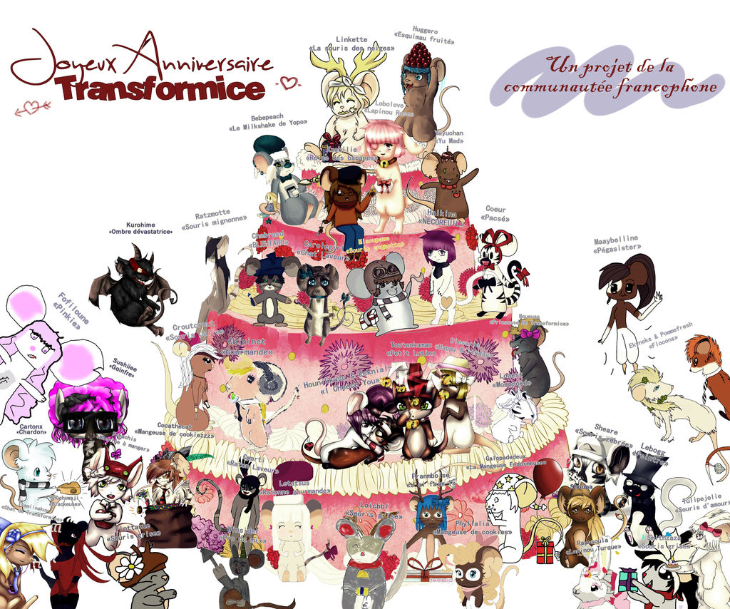 Joyeux anniversaire Transformice! by TFM-FR-FanArt
