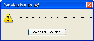 Pac Man is missing