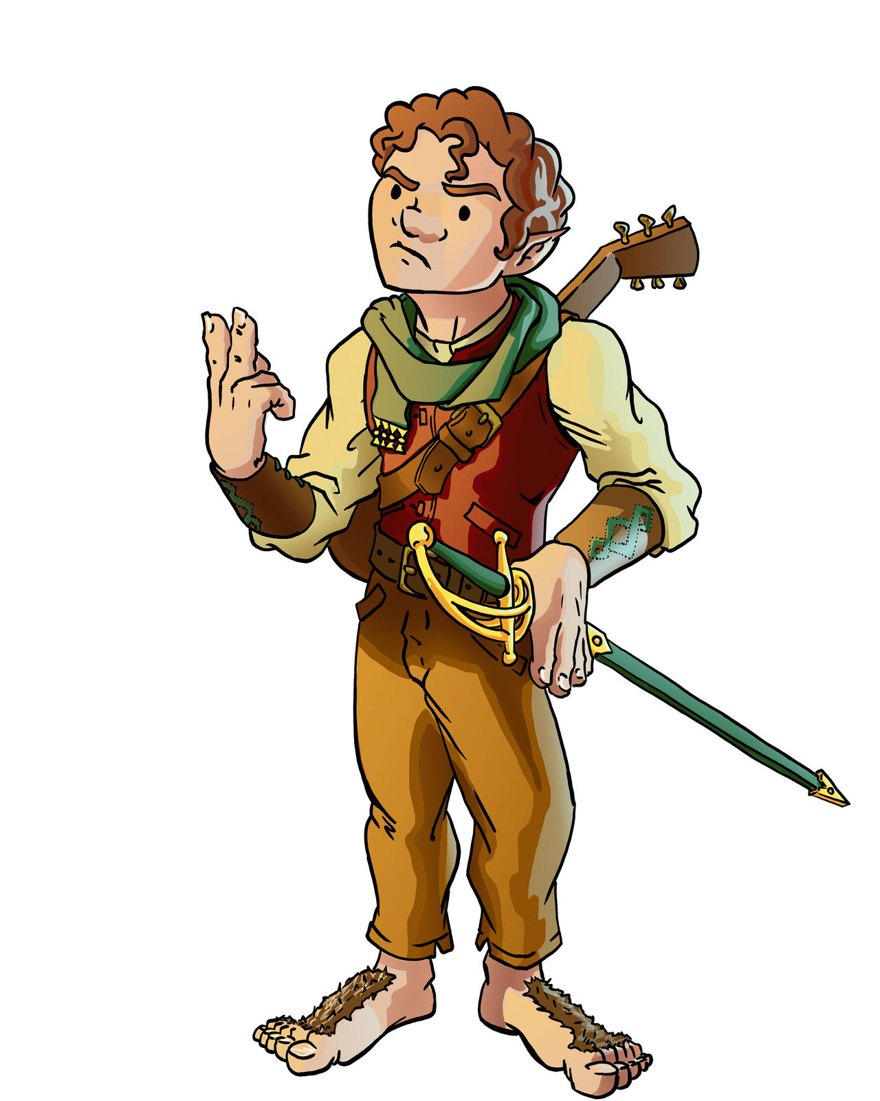 Bard Patterns Halfling Bard by AndrewLCosby on DeviantArt